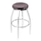 Holland Bar Stool Co 30" Swivel Bar Stool, Chrome Finish, Dark Cherry Oak Seat 80230CHDCOak - alternate 1